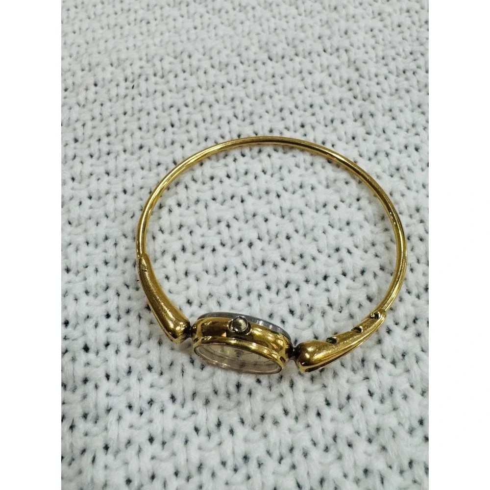 Vintage Armitron Gold Tone Bangle Bracelet Watch 24/6382 Ladies Quartz
